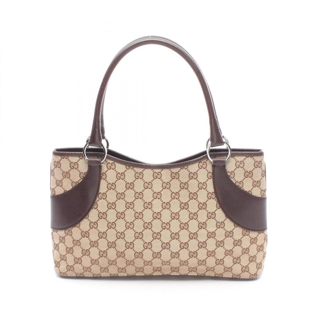 GUCCI Brown Leather Tote Bag